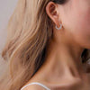 Full Pave Cubic Zirconia Spike Hoop Earrings in Many Colors - Image 5