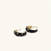 Dplaopa Silver Toronto Dome Hoops Clips Black Zircon CZ Star Women Clips Jewelry Gift - Image 2