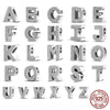 26 A-Z Alphabet Beads Silver Love Letter Charm Fit Bangle Charms Bracelet CZ Zircon Bead Jewelry - Image 58