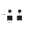 Black Hanging Long Earrings for Women Triangle Square Statement Drop Earrings Boucle Oreille Jewelry - Image 27