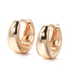 Glossy Dangle Earrings Rose Gold Simple Earrings For Women Daily Jewelry - Image 7