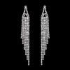 Silver Color Crystal Long Wedding Drop Earrings for Women Rhinestones Tassels Dangle Earrings Brides Gifts Party Jewelry - Image 40