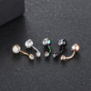 14 Gauge Stainless Steel Navel Piercing Ring with 10 mm Bar and Decorative Ends - Image 22