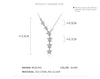 MODIAN Twinkle Pentagram Y-Shape Pendant Necklace for Women 925 Sterling Silver Luxury Link Chain Necklace Wedding Fine Jewelry