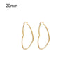 peach heart earrings circle jewelry simple pendant Earring stainless steel hoop earring 1 Pair Gifts for women girls - Image 16
