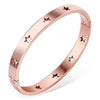 Nibastar Hollow Star Bracelets Bangles For Women Stainless Steel Sweet Romantic Bracelet Rose Gold Color Jewelry Gift - Image 31