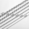 2mm-7mm Rope Chain Necklace Stainless Steel Choker Men Women Jewelry Silver Color Chains Gift - Image 6