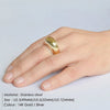 Simple Stainless Steel Rings for Women Arc Rings Jewellery Geometric Ring Size 5 6 7 8 - Image 10