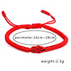 Tibetan Buddhist Love Charm Tibetan Thread Bracelets Bangles For Couples Concentric Knotted Budda Rope Bracelet - Image 2