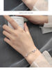 Modian New 925 Sterling Silver Clear CZ Butterfly Minimalist Chain Bracelet for Women Girl Original Bangle Fine Jewelry