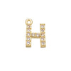 7x8mm Brass Cubic Zirconia Crystal 26 Letter Charms Pendants for Women Necklace Earring Jewelry Accessories Model - Image 20