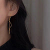 316L Stainless Steel Long Tassel Earrings For Women Elegant Simple Gold Color Drop Earring Stylish Jewelry Personality Gift - Image 5