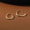 Small Hoop Piercing Earrings with Three Metal-Tone Choices - Image 15