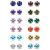 Simple Round Cubic Zirconia Stud Earrings for Women 12 Colors Available Daily Wear Versatile Jewelry - Image 2