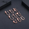 1pc Zirconia Fake Piercing Clip Nose Ring Body Jewelry for Women Ear Cuffs Heart Cross Star Leaf Flowers Clip Nose Rings - Image 5