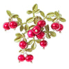 Elegant Retro Green Cranberry Brooch Metal Pin Pearl Plant Leaf Brooches For Women Collar Accessories Jewelry - Image 7