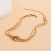 Unique Twisted Chunky Flat Snake Chain Necklace for Women Sexy Vintage Clavicle Choker Grunge Jewelry Gift - Image 4
