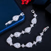 Waterdrop Cubic Zirconia Tennis Bracelet in Multiple Metal Tones - Image 3