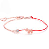 Silver Dog Pig Charm Bracelet Red String Adjustable Chain Jewelry for Women Pet Lover Gift Cute Animal Bracelets - Image 7