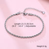 Figaro Chain Anklet,Figaro Chain Ankle Bracelet for Men Women,Everyday Dainty Anklet,Adjustable - Image 10
