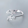 Romantic Love Hug Hand Rings Creative Love Forever Open Finger Rings Adjustable Jewelry Ring For Women Party Gift - Image 3