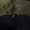 Silver Korea Simple Moon Drop Zircon Stud Earrings Women Plating Gold Temperament Wedding Party Jewelry Gift - Image 3