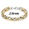 Double Layer Chain Bracelets for Men Stainless Steel Punk Jewelry Antique Christmas Gift Foxtail Male Pulseira Accessory - Image 10