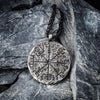 Vintage Men Viking Vegvisir Compass Pendant Necklace Nordic Odin Rune Stainless Steel Necklace For Men Retro Amulet Jewelry - Image 2
