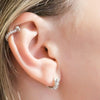 Stainless Steel Cartilage Cuff Earring with 0.8 mm Gauge and 8 mm Shaft - Image 2