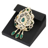 Gold Color Caftan Brooch for Women Moroccan Wedding Dress Jewelry Turkish Arabic Crystal Hijab Lapel Flower Brooch Pins - Image 10