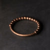 Handmade Hammered Copper Bracelet Vintage Artificial Oxidized Street Rock Style Metal Unisex Jewelry For Men Women - Image 2