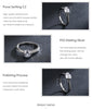 Modian Luxury Classic Style Solid 925 Sterling Silver 10 Hearts Arrows Zircon Rings For Women Promise Wedding Engagement Jewelry
