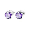 Simple Round Cubic Zirconia Stud Earrings for Women 12 Colors Available Daily Wear Versatile Jewelry - Image 10