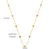 Round Cubic Zircon Charms Long Necklace Woman Choker Stars Moon Elegant Chain No Fade Fariy Jewelry - Image 35