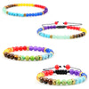 Minimalist 4 6MM 7 Chakra Stone Bracelet Women Yoga Elastic Rope Bracelets Couple Adjustable Braided Bangles Jewelry - Image 2