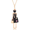statement necklace pendant cute jewelry lady long necklace women flower charms pendant bohemian maxi accessory - Image 15