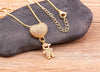 Family Pendant Necklace with Child Figure Combinations and Stone Accents - Image 48