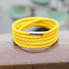 Unisex Multilayer Interlaced Faux Leather Cuff Bangle Wristband Bracelet Jewelry - Image 6