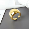 Silver Simple Design Chain Twist Rings Ball Retro Distressed Opening Handmade Ring Jewelry - Image 5