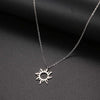 316L Stainless Steel Necklace Plated Ethnic Sun Totem Pendent Necklaces For Charm Women Birthday Party Jewelry - Image 7