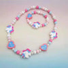 2pcs/Set Natural Wood Beads Jewelry Cute Animal Pattern Necklace Bracelet For Children Party Jewelry Girl Birthday Gift - Image 10