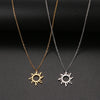316L Stainless Steel Necklace Plated Ethnic Sun Totem Pendent Necklaces For Charm Women Birthday Party Jewelry - Image 5