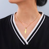 Map Outline Pendant Necklace with 45 cm Stainless Steel Chain - Image 2
