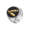 Heavy Sugar Barber Knife Ring Men Gold/Silver Color Stainless Steel Razor Signet Ring Male Cool Punk Style Barber Jewlery - Image 4