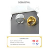 Silver Simple Design Chain Twist Rings Ball Retro Distressed Opening Handmade Ring Jewelry - Image 2