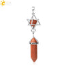 Csja Stone Pendant Merkaba Locket Pendulum Hexagonal Prism Crystal Long Pendants for Necklaces Women Jewelry - Image 17