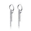 Punk Stainless Steel Chain Hoop Earrings For Women Men Goth Pop Hip Hop Pendants Ear Jewelry Accessories Earring - Image 22