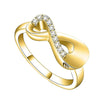 Infinity Cremation Ring for Ashes Holder Keepsake Jewelry Stainless Steel Memorial Finger Ring for Women - Image 3