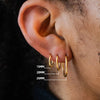 Minimalism Stainless Steel Woman Jewelry Gold Plated Small Medium Large Size Loop Hoop Earrings for Women - Image 3