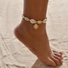 Boho Shell Turtle Handmade Anklets for Women Blue Rope Chain on Leg Natural Shell Ankle Bracelet Foot Summer Beach Jewelry - Image 6